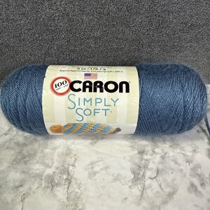 Caron Simply Soft Country Blue medium 4 no dye lot 100% acrylic 315 yds 6oz